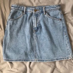 Light Wash Jean Skirt